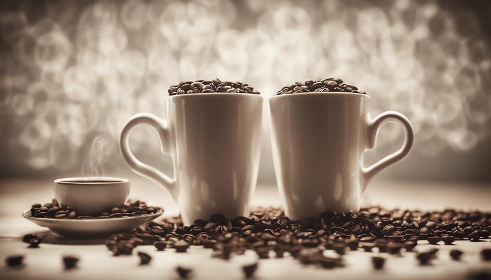 caffeine comparison tea vs coffee