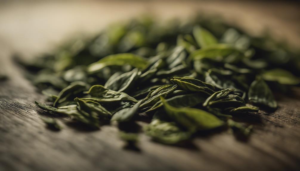 variety of green teas